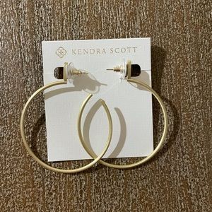 Kendra Scott gold hoop earrings